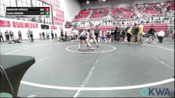 126-138 lbs Rr Rnd 2 - Madalee Arnold, Harrah Little League Wrestling vs Layla Brown, Standfast