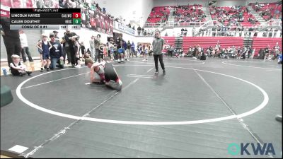 58 lbs Consi Of 8 #1 - Lincoln Hayes, Carl Albert vs Caleb Douthit, Redskins Wrestling Club