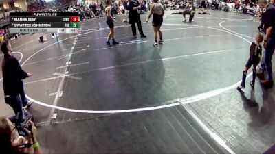 120 lbs Quarterfinal - Swayzee Johnston, FoxFit vs Maura May, Chase County Wrestling Club