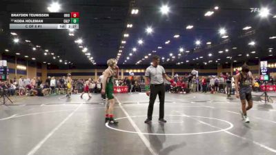 125 lbs C Of 8 #1 - Brayden Teunissen, Ohio vs Koda Holeman, Cal Poly