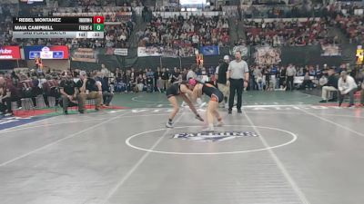 G - 125 lbs 3rd Place Match - Maia Campbell, Fort Benton (Girls) vs Rebel Montanez, Frenchtown (Girls)