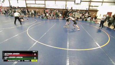 100 lbs Cons. Round 4 - Jettisen Jensen, Uintah vs Leo Ledger Larson, JWC