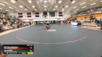 89-103 lbs Round 3 - Mia Burns, Worland Middle School vs Peyton Arnhold, Riverton Middle School