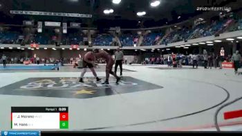 220 lbs Champ. Round 1 - Jose Moreno, Berwyn Cicero vs Michael Haas, Stockton