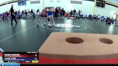 120 lbs Cons. Round 3 - Ryder Gardner, Greenfield Wrestling Club vs Chase Kline, Contenders Wrestling Academy