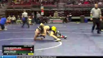 3 lbs Cons. Round 1 - Jacob Dewispelaere, Davenport North vs Jonah Hallam, Cedar Rapids Kennedy