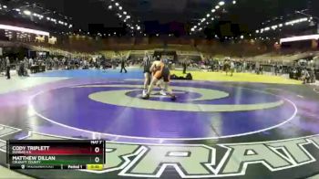 195 lbs Cons. Round 3 - Matthew Dillan, Colquitt County vs Cody Triplett, Dunbar H.S.