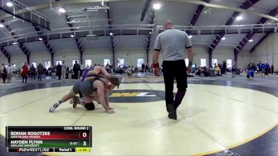 174 lbs Cons. Round 2 - Roman Rogotzke, Unattached-Indiana vs Hayden Flynn, Ashland University