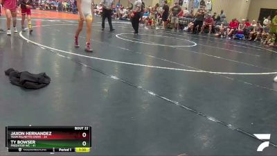 100 lbs Semis & Wb (16 Team) - Ty Bowser, Predator WC vs Jaxon Hernandez, Team Palmetto State