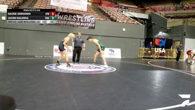 Cadet Boys Lower - 138 lbs Champ. Round 3 - Jacob Fernandez vs Jack Rowe, Liberty Ranch High School Wrestling