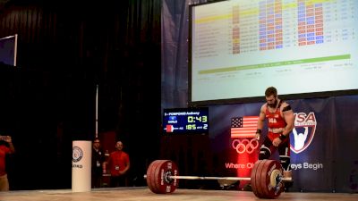 Anthony Pomponio 185kg/408lb Clean & Jerk Attempt 2 At The American Open