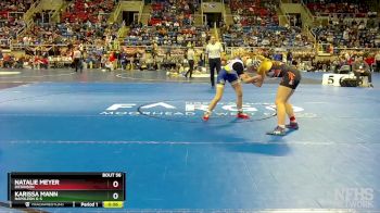 130 lbs Cons. Round 3 - Karissa Mann, Napoleon G-S vs Natalie Meyer, Dickinson