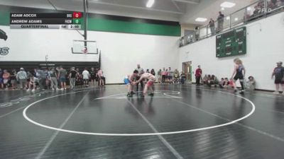 215 lbs Quarterfinal - Andrew Adams, Fayetteville High School Wrest vs Adam Adcox, Basehor-Linwood High School