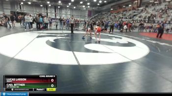 77 lbs Cons. Round 5 - Lucas Larson, INWTC vs Cael Bittner, UP Vikings WC