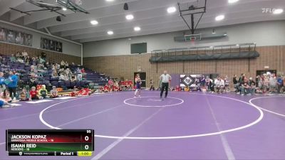 95 lbs Round 1 (6 Team) - Jackson Kopaz, Saratoga Middle School vs Isaiah Reid, Herders