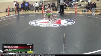 90 lbs Cons. Semi - Rhilynn Tolzman, Summit Wrestling Academy vs Lennox Gilbert, KFM WRESTLING