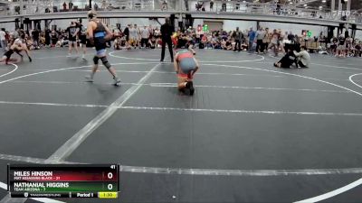 144 lbs Round 3 (8 Team) - NATHANIAL HIGGINS, Team Arizona vs Miles Hinson, Mat Assassins Black