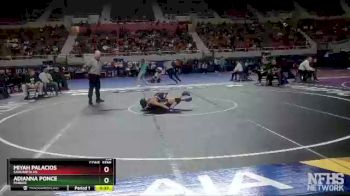 114 lbs Cons. Semi - MIyah Palacios, Sahuarita Hs vs Adianna Ponce, Parker