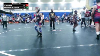126 lbs Round 1 - Anderson Dickenson, Trinity Top Team vs Cj Weidman, C2X