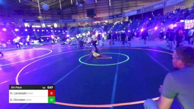 70 lbs 5th Place - Holt Lonowski, Kearney Matcats vs Orin Christen, Saratoga WC