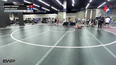 105 lbs 2nd Place - Felicity Tarango, ReZults Wrestling vs Minha Castillo, Vici Wrestling Club