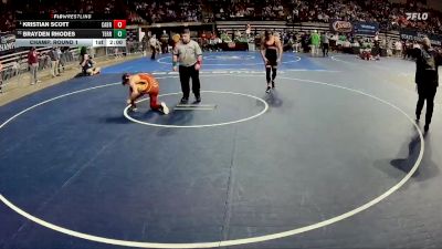 D 1 157 lbs Champ. Round 1 - Kristian Scott, Catholic - B.R. vs Brayden Rhodes, Terrebonne