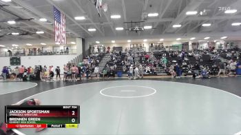 150 lbs Cons. Round 6 - Jackson Sportsman, Springdale Wrestling vs Brennen Green, Kearney High School