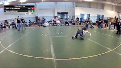 49 lbs Cons. Round 3 - Violet Youmans, The Goat House vs Knox Lowery, Wild Buffalo Wrestling Club