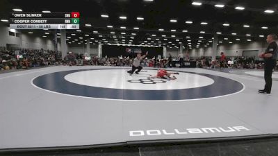 58 lbs 1st Place Match - Cooper Corbett, Roundtree Wrestling Academy vs Owen Slinker, Sebolt Wrestling Academy