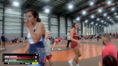 138 lbs Semis & 1st Wrestleback (8 Team) - Anna Krizan, Midwest Assasins Red vs Ava Golding, Team Pennsylvania Blue