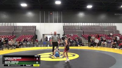 65 lbs Placement Matches (8 Team) - Gavin Arnold, Steller Trained vs Lincoln Brower, Mat Assassins