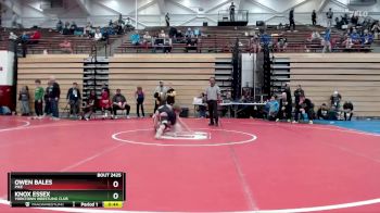 132 lbs Cons. Round 3 - Knox Essex, Yorktown Wrestling Club vs Owen Bales, Pike