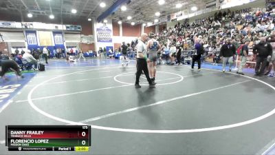 175 lbs Champ. Round 1 - Florencio Lopez, Mission Oaks vs Danny Frailey, Trabuco Hills