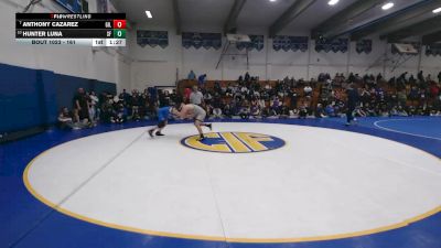 161 lbs Champ. Round 3 - Anthony Cazarez, Gilroy vs Hunter Luna, Saint Francis