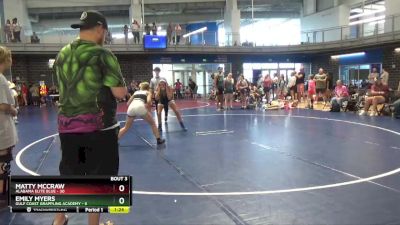 120 lbs Round 2 (4 Team) - Emily Myers, Gulf Coast Grappling Academy vs Matty Mccraw, Alabama Elite Blue