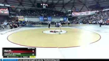 Girls 125 lbs Cons. Round 4 - Sela Ho, Everett (Girls) vs Makayla Heymann, North Kitsap (Girls)