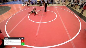 58 lbs Rr Rnd 3 - Bradley Robinson, Claremore Wrestling Club vs Elijah Adams, Heat