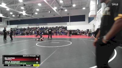 77 lbs Round 1 - Eli Gaitan, Threshold vs Izelia Boggust, Yucaipa Thunder Wrestling Club