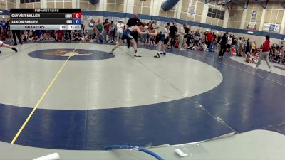 16U Boys FS - 106 lbs Quarters - Olyver Miller, Lawrence North Wrestling Club vs Jaxon Smiley, Contenders Wrestling Academy