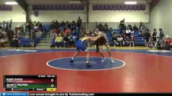 128 lbs Consolation Bracket - Kade Gates, Lingle-Ft. Laramie/Southeast vs Quincy Palmer, Wheatland