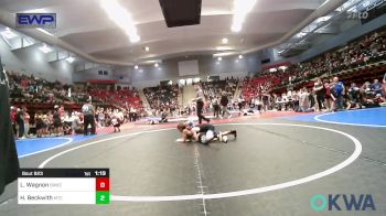 73 lbs Quarterfinal - Levi Wagnon, Broken Arrow Wrestling Club vs Hayden Beckwith, Miami Takedown Club