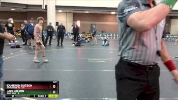 107 lbs Round 5 (6 Team) - Kameron Dotson, Roundtree WA vs Jack Gilson, Ohio Gold