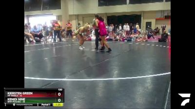 130 lbs Round 3 (4 Team) - Kenidi Nine, BMM Peaches vs Kiersten Green, MF Angels