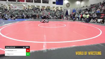 115 lbs Consi Of 64 #2 - Amir Khanjan, Westview vs Tristen Cox, Brawlers Wrestling Club KS