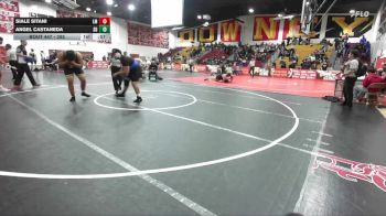 285 lbs Cons. Round 2 - Siale Sitani, La Mirada vs Angel Castaneda, San Dimas