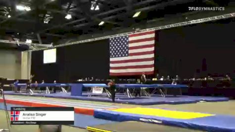 Analisa Singer - Tumbling, So Cal TTC - 2021 USA Gymnastics Championships