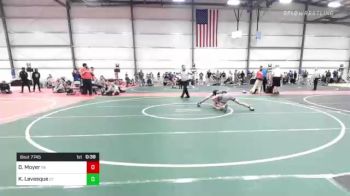120 lbs Consi Of 8 #1 - Dominic Moyer, PA vs Kyle Levesque, CT