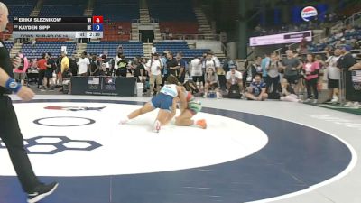 140 lbs Cons. Sub-rd Of 16 - Erika Sleznikow, Wisconsin vs Kayden Sipp, Nebraska