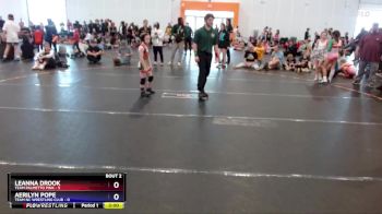 57 lbs Round 1 (4 Team) - Leanna Drook, Team Palmetto Pink vs Aerilyn Pope, Team NC Wrestling Club