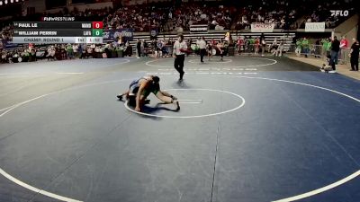 D 1 144 lbs Champ. Round 1 - William Perrin, Lafayette vs Paul Le, Mandeville